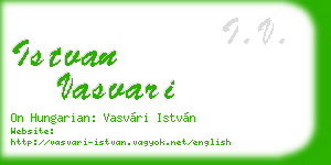 istvan vasvari business card