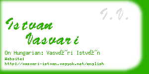 istvan vasvari business card